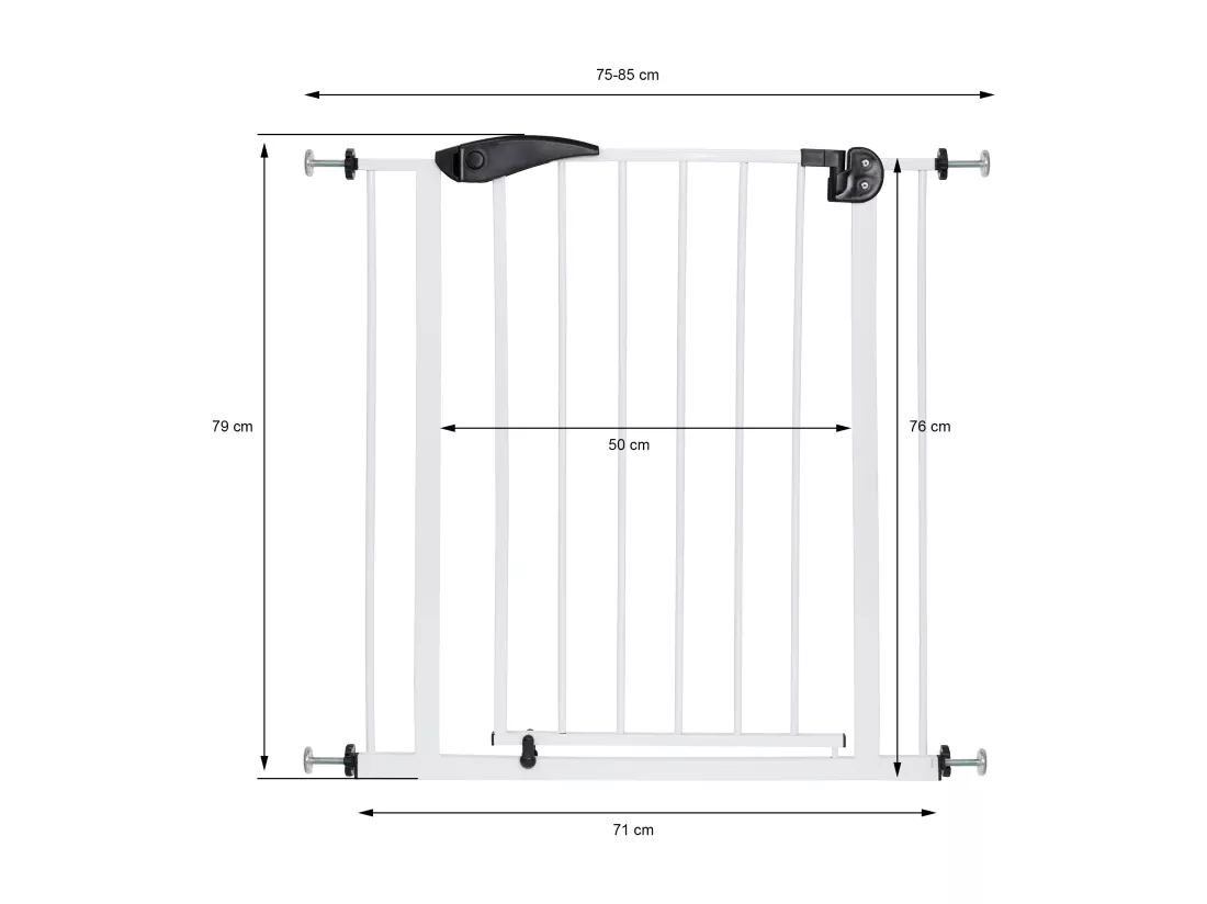Barrière de sécurité enfants garde-corps protection fermeture d'escalier 75-85cm