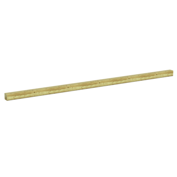 Tuinpaal vierkant grenen ca. 8,8 x 8,8 cm, lengte ca. 270 cm