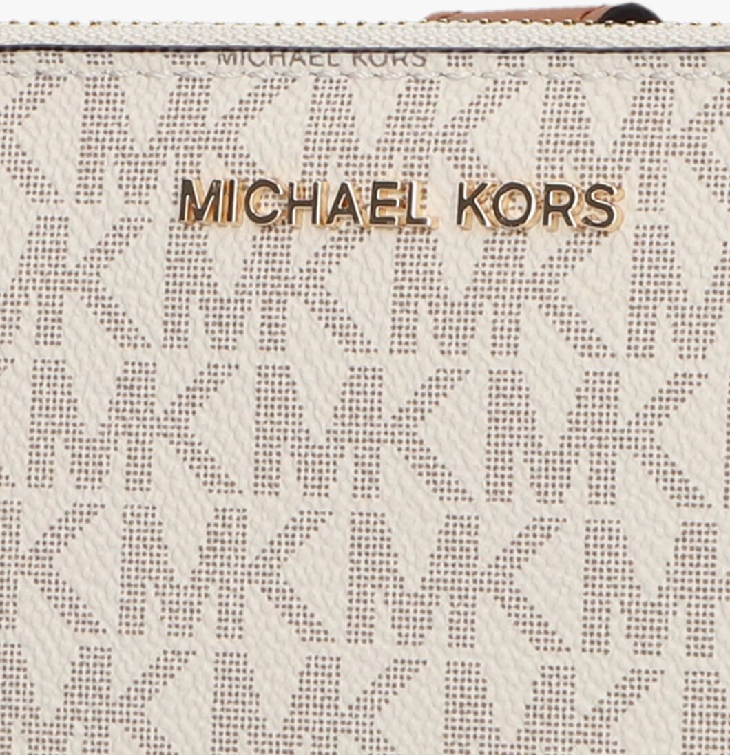 MICHAEL KORS beige michael kors portemonnee dblzp wristlet