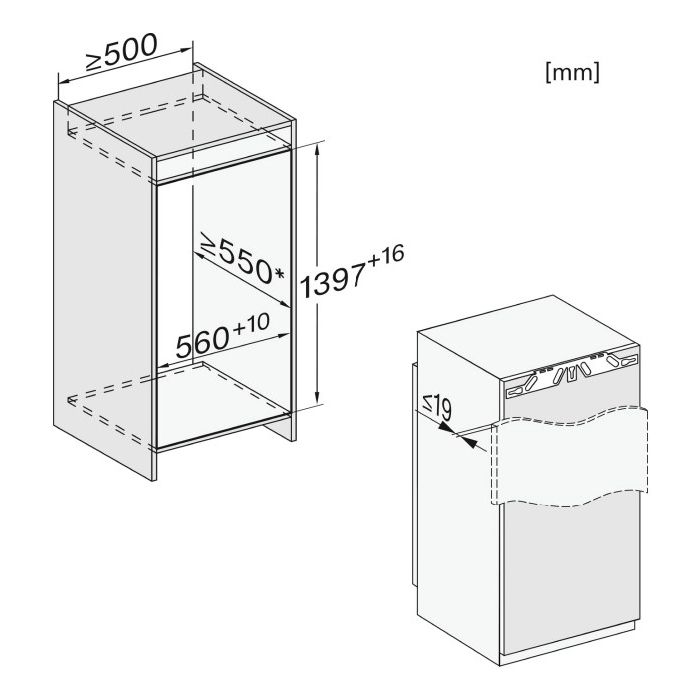 Miele Einbau-Kühlschrank K 7773 D