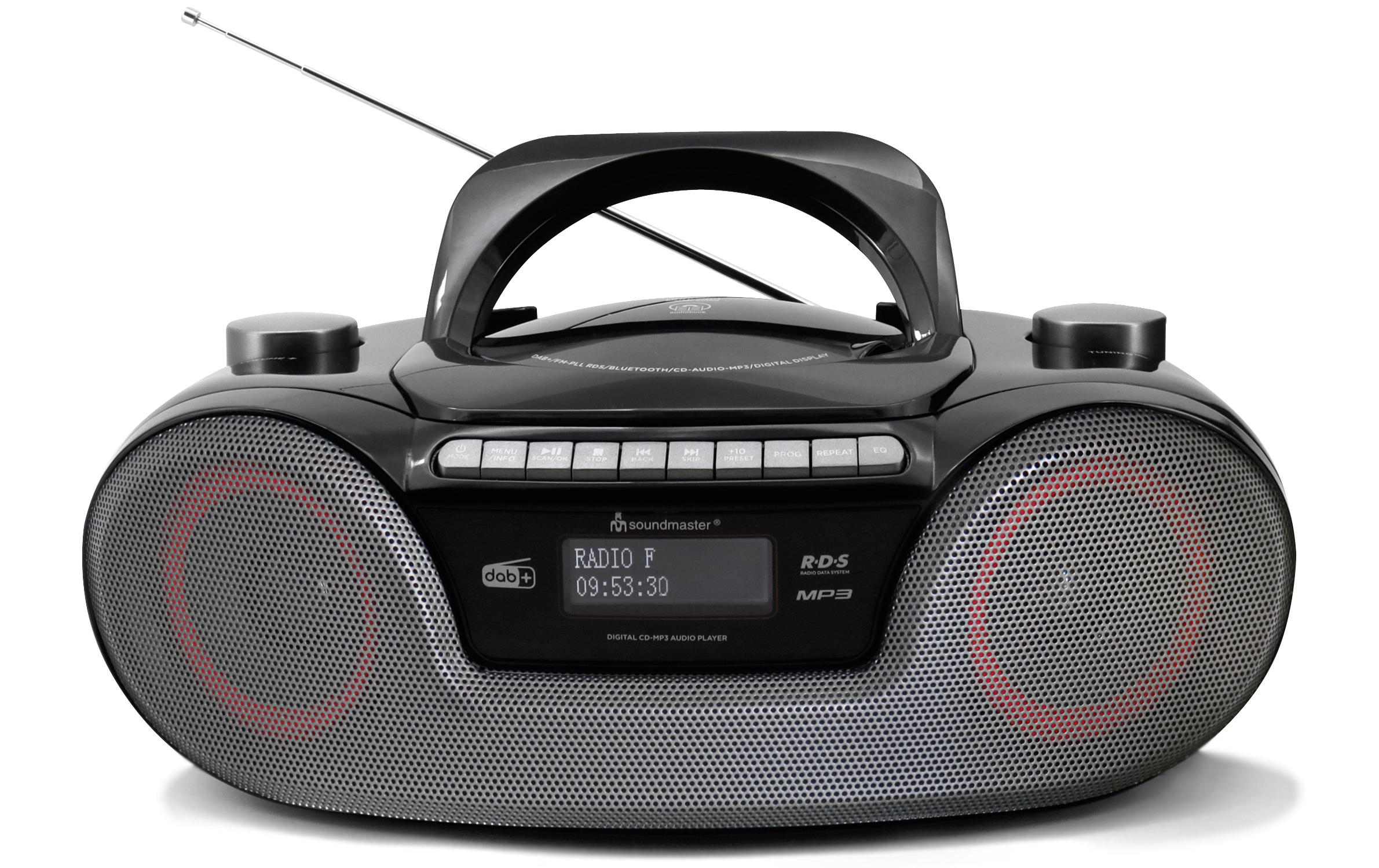 DAB+ Radio SCD8300SW Schwarz<br>Boombox mit DAB+/CD/USB/Bluetooth
