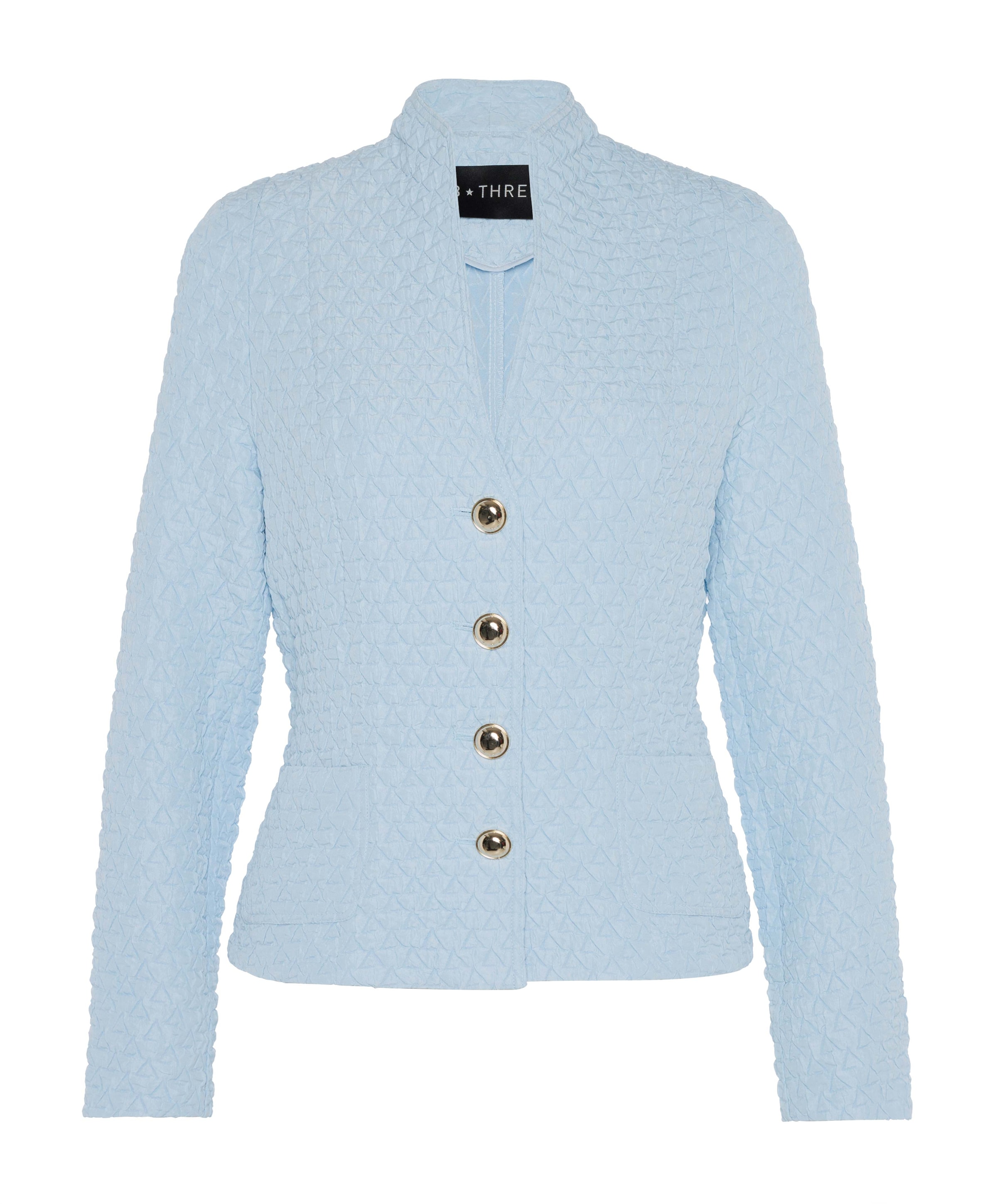B Three Dames jas blauw