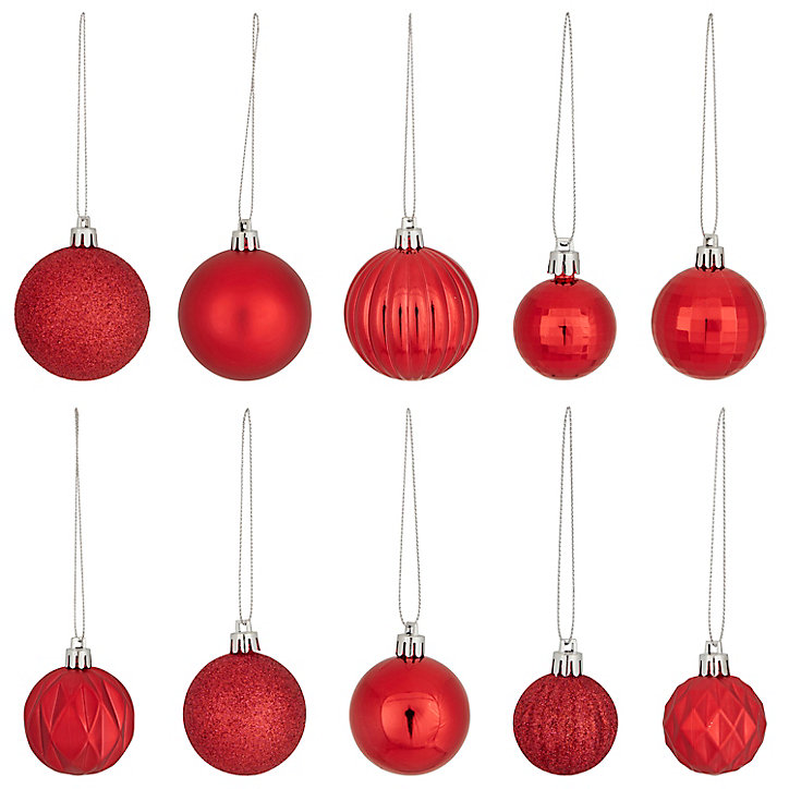 Assortiment décoration rouge (20 pièces)
