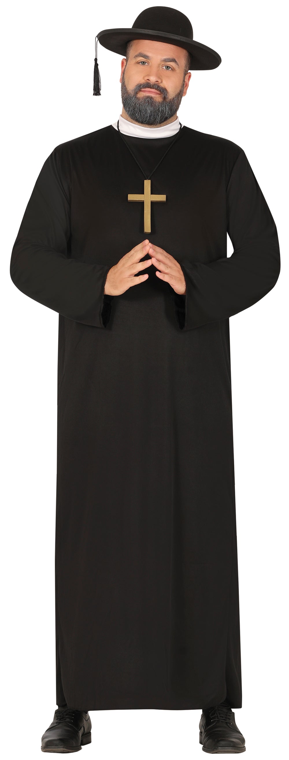 Priester Kostuum Zwart Heren Priester