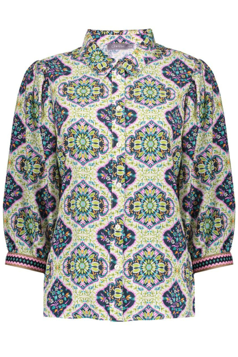 Geisha beige dames blouse