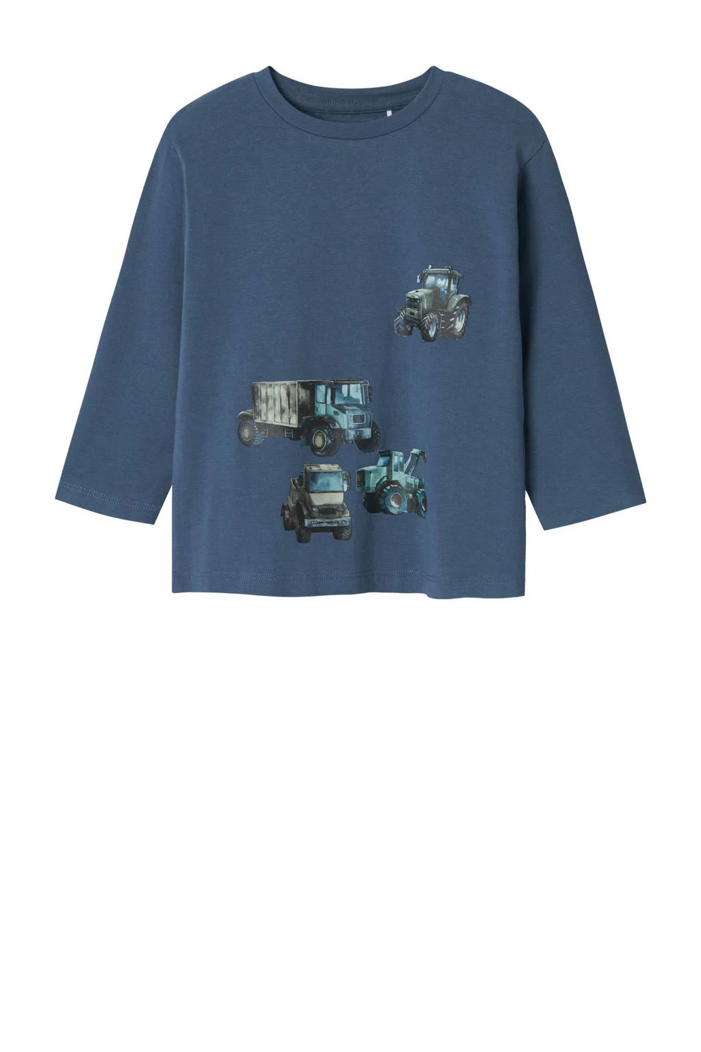 NAME IT longsleeve NMMNISA met printopdruk blauw