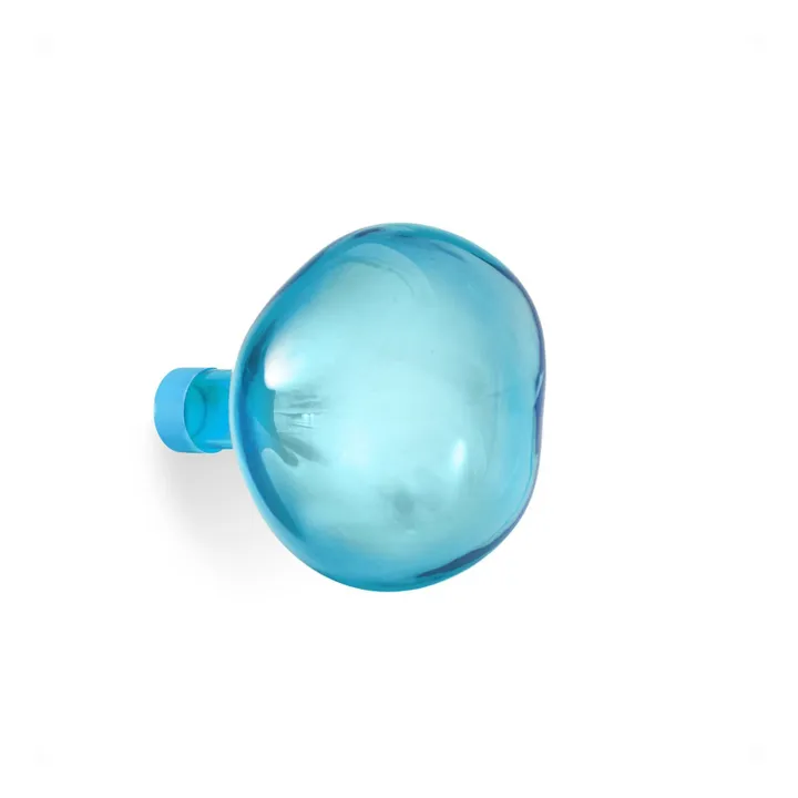 Petite friture Patère en verre Bubble grande | Bleu