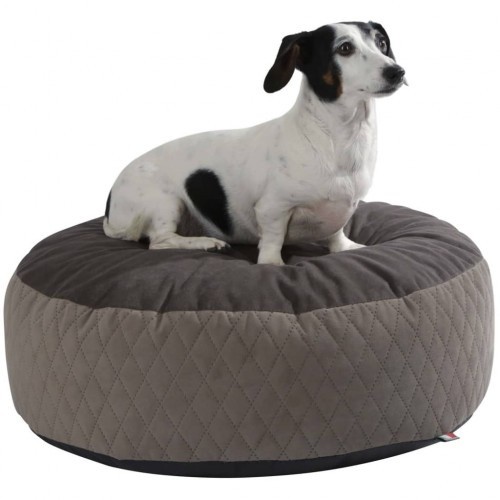 Cama para cachorro estilo puff, multicolorida
