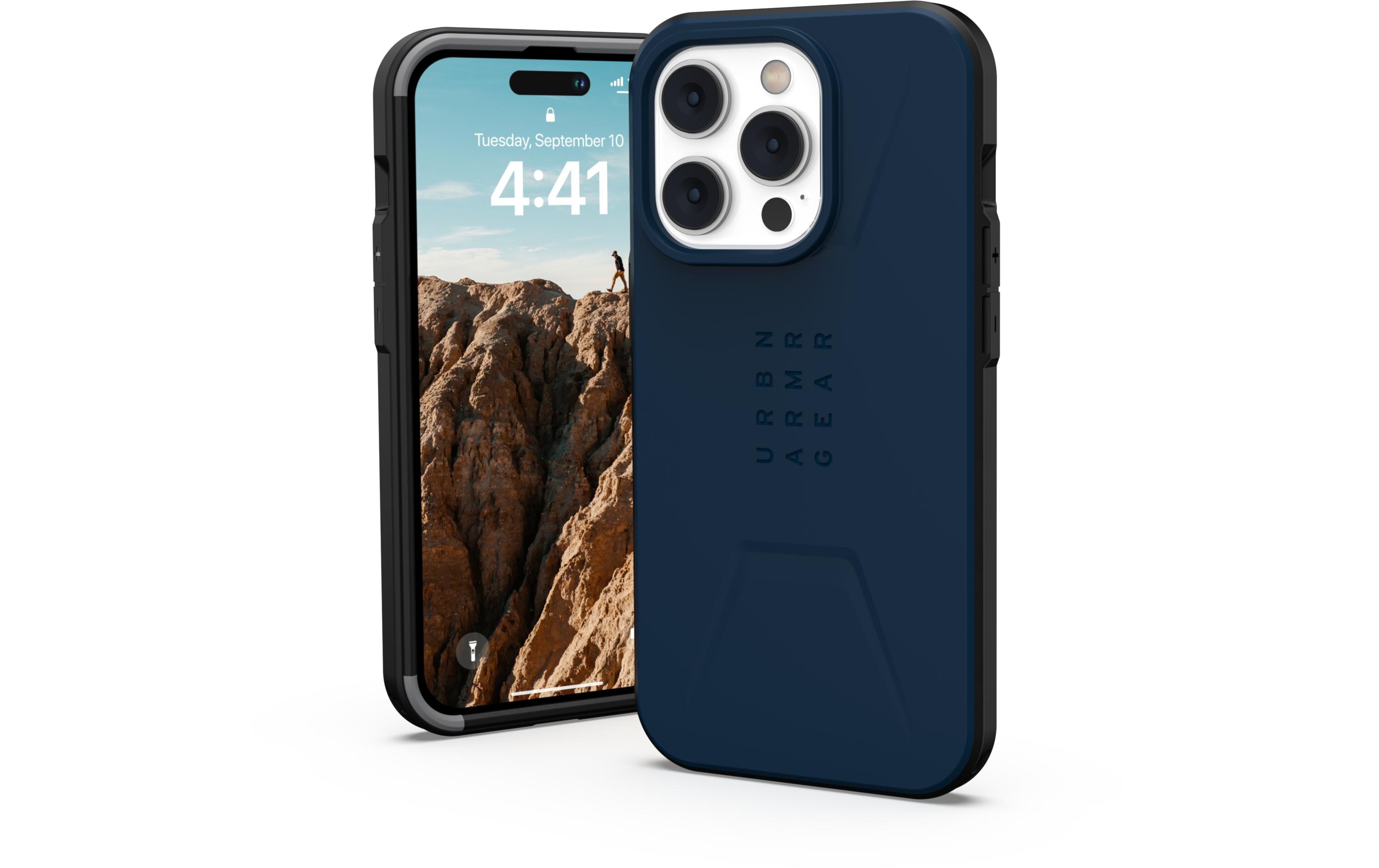 Back Cover Civilian Case iPhone 14 Pro Mallard BlauSchutzhülle für das Apple iPhone 14 Pro