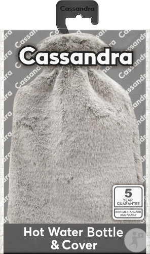 Cassandra Bouillotte Duveteuse Grise 1 Pièce