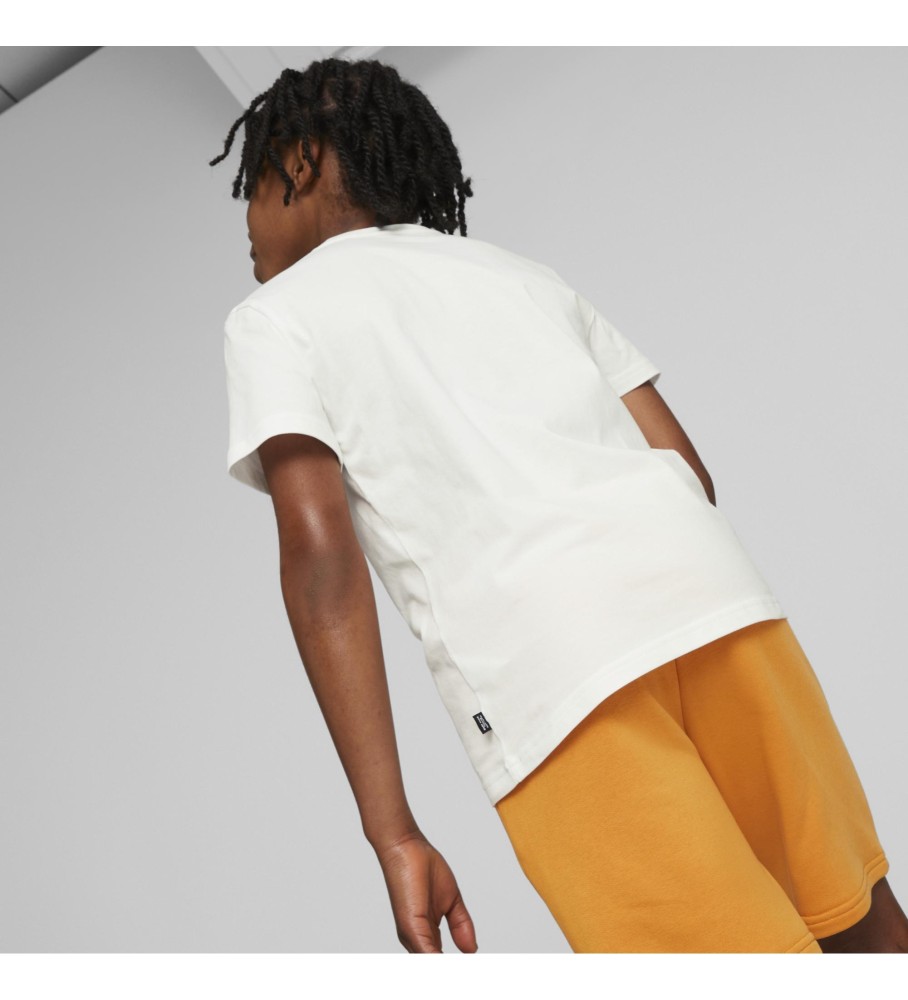 Puma Camiseta Essentials+ Two-Tone Logo blanco
