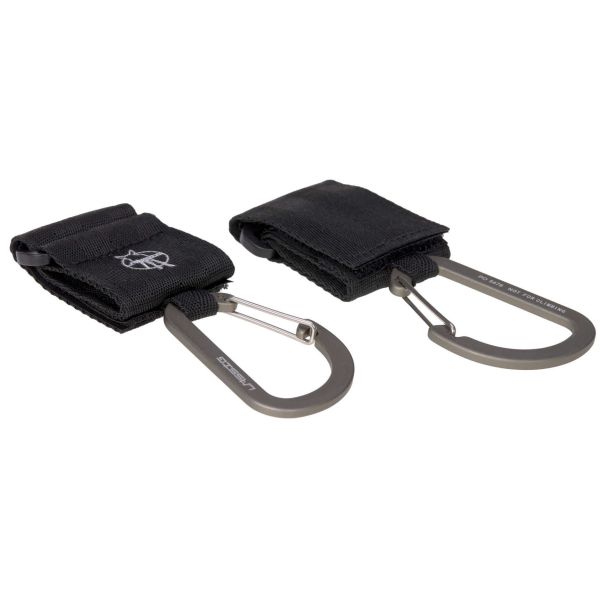 Lässig Stroller Hooks Met Karabijnhaak Black 2-Pack