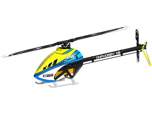 OMPHobby Helikopter M6 Solar-Yellow Bausatz und Rotorblätte M6 vielseitiger Modellheli