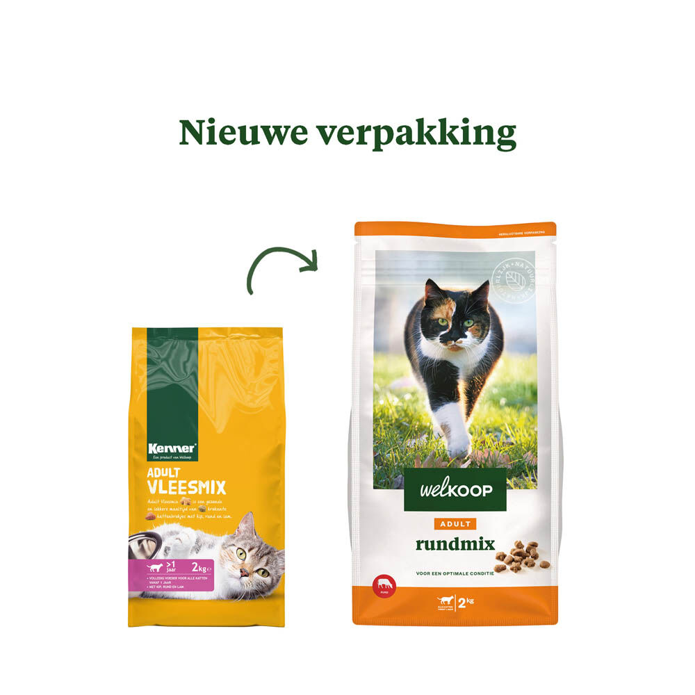 Welkoop Adult - Kattenvoer - 2 Kilogram - rund