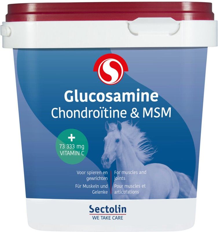 Sectolin - Glucosamine - Chondroïtine & MSM Poeder - Gewrichtssupplement - Paarden