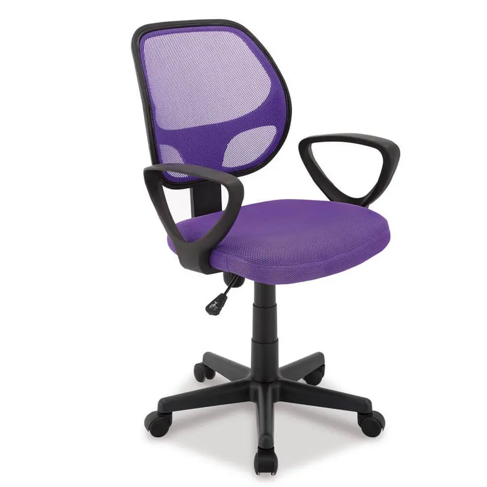 Bureaustoel Buritos - Solide, Verstelbaar en Ergonomisch - Lila