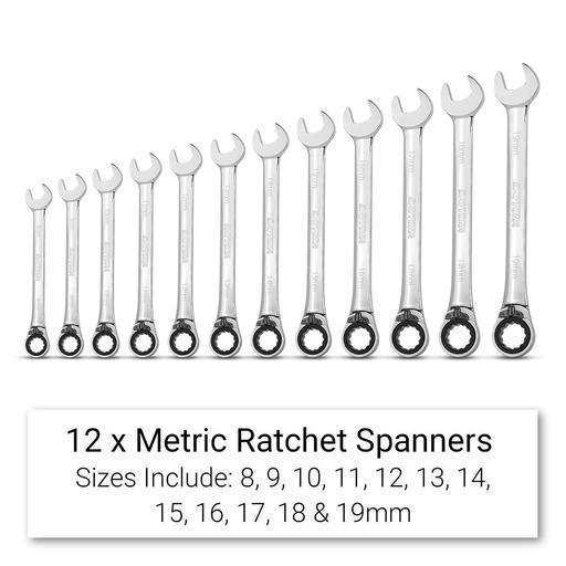 Conjunto de ferramentas para máquinas Daytona D520PSKIT com 520 peças, armário de 6 gavetas e armário de rolos com 7 gavetas.