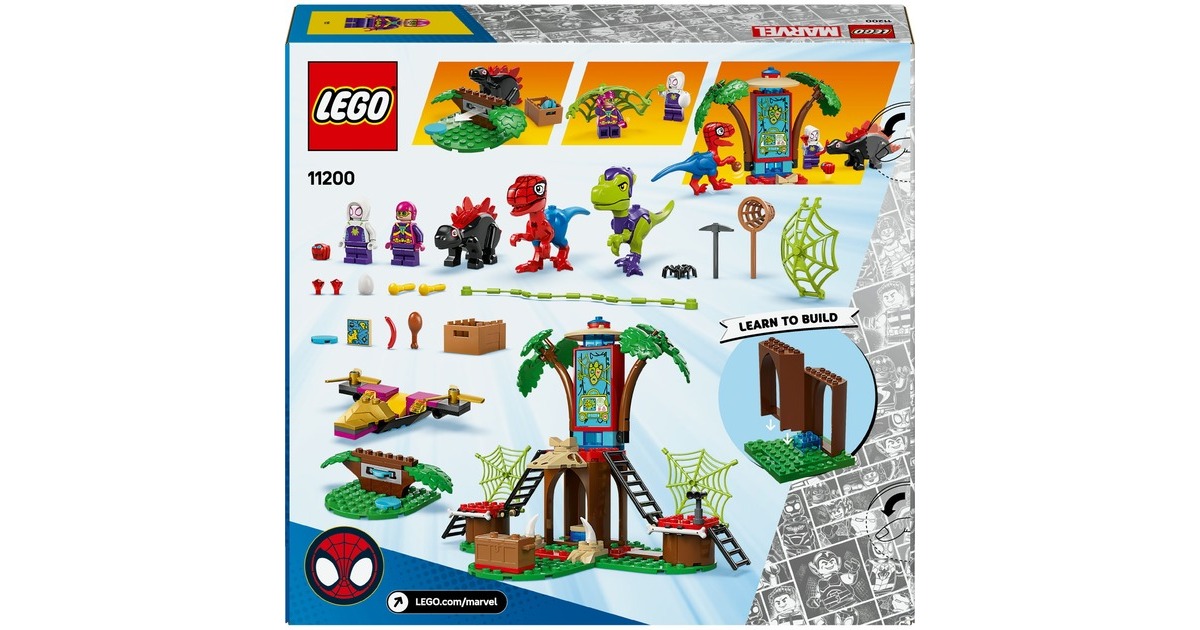 LEGOMarvel Spidey And His Amazing Friends - Spidey en Gobby's raptorstrijd bij de boomhut Constructiespeelgoed  (11200 - Spidey en zijn geweldige vriendjes)