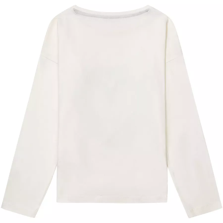 MINOTI Longsleeve mit Pailletten Cremeweiß