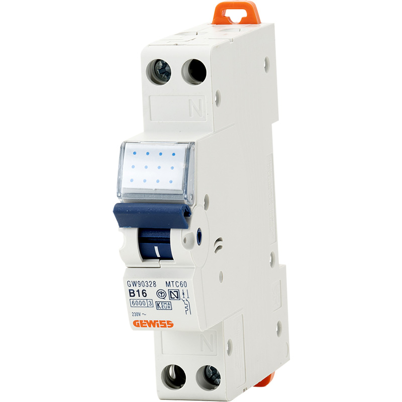 Gewiss installatieautomaat 1P+N B16 6KA