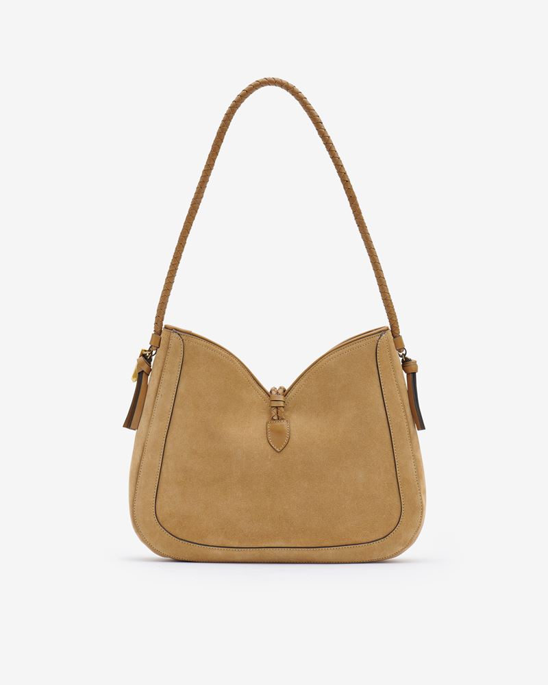 SAC PORTÉ ÉPAULE EN CUIR VELOURS VIGO HOBO