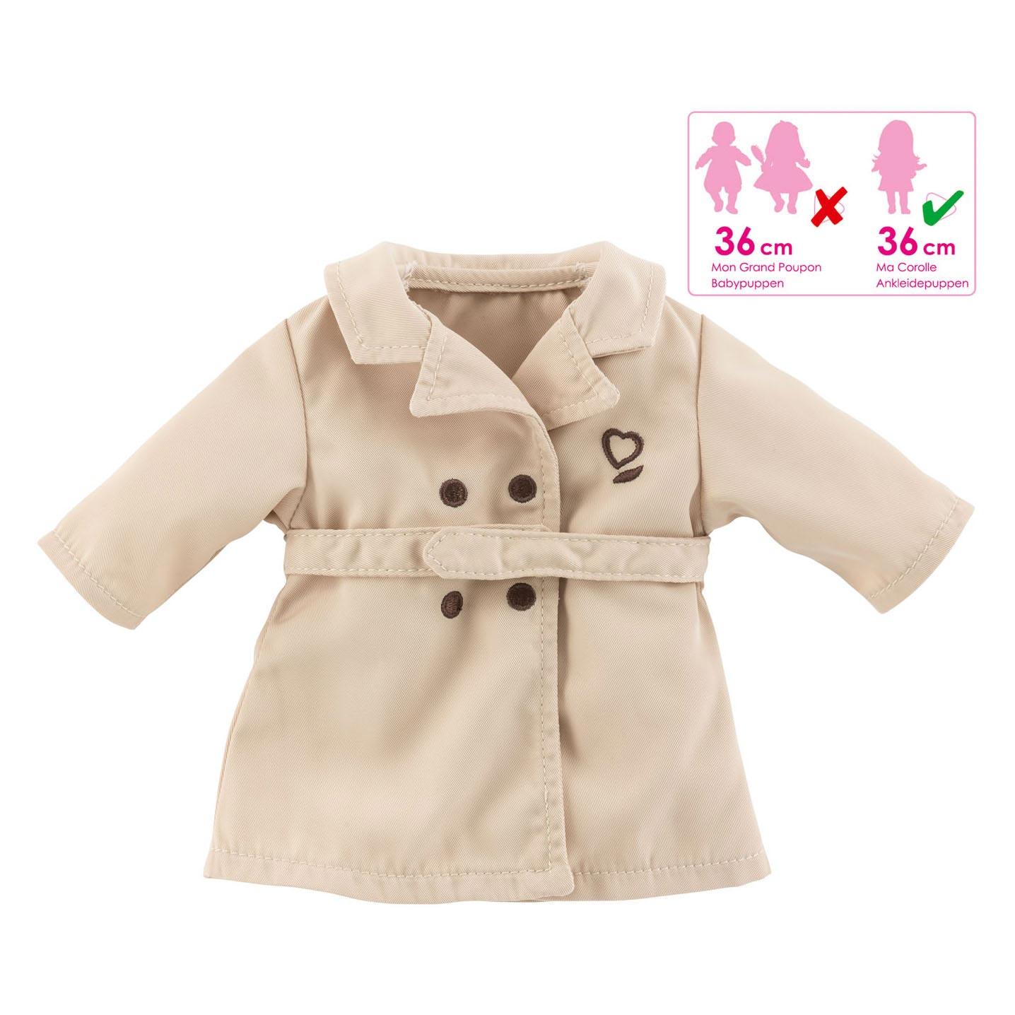 Ma Corolle - Poppenjas Beige