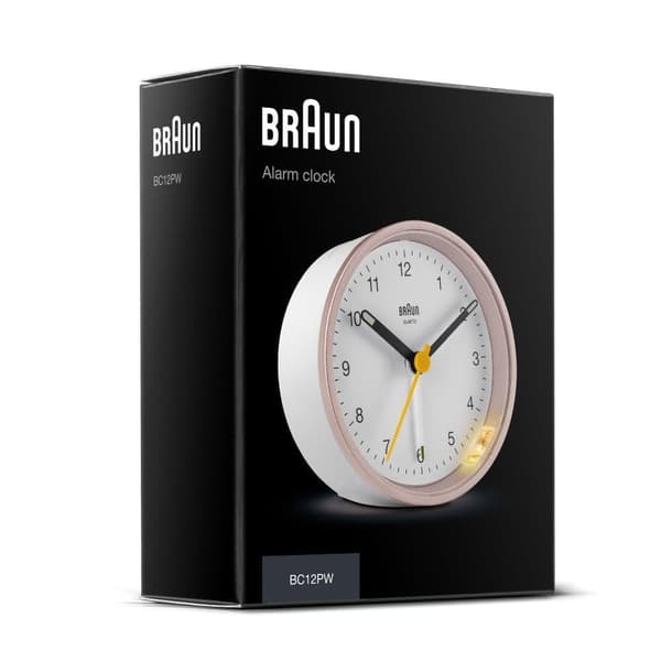Braun vekkerklokke med snooze og lys BC12PW