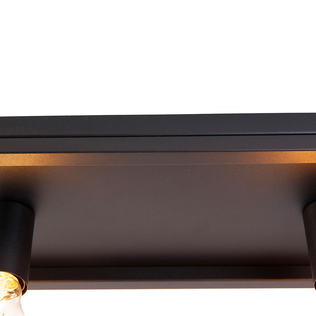 Smart plafondlamp zwart 99,5 cm incl. 4 Wifi A60 - Cage