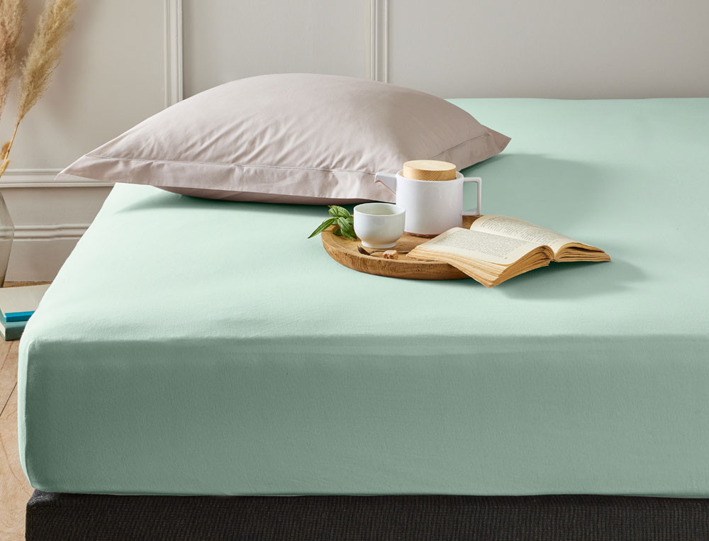Pack 2 draps-housses-Jersey extensible
