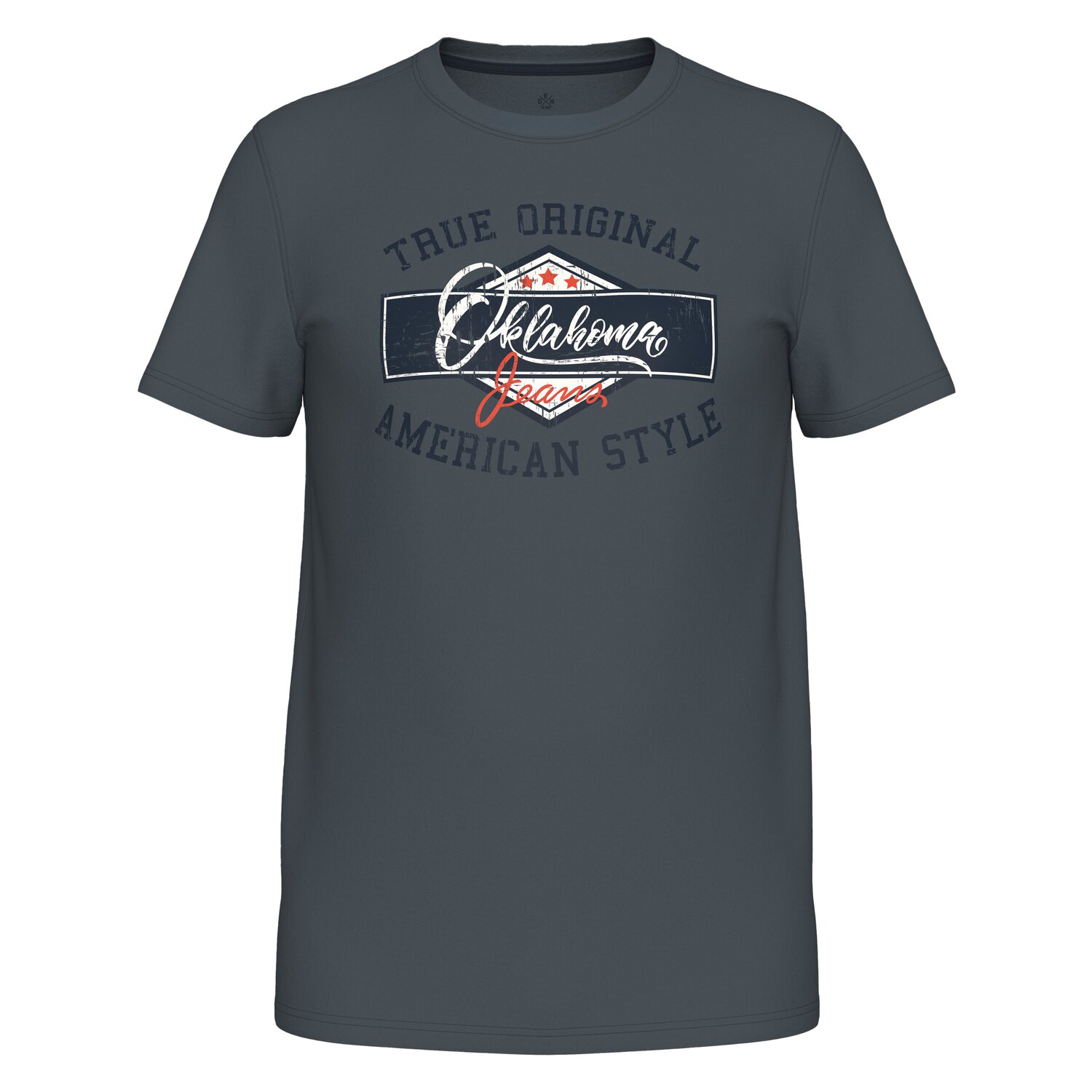 OKLAHOMA Jeans T-Shirt  - dark grey
