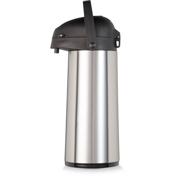 Blokker thermoskan - met drukpomp - RVS - 1,85 liter
