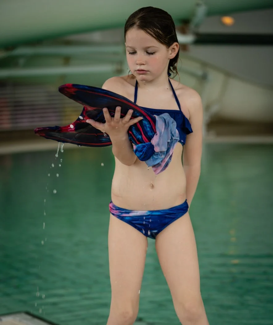 Watery havfrue bikini top til piger - Milky Way