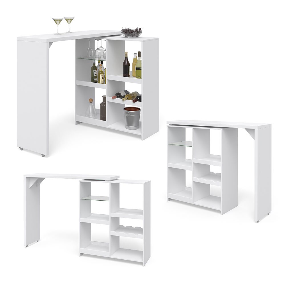 Vicco Bartisch Bartresen drehbar Stehtisch Tisch Tresentisch Bistrotisch Weiß