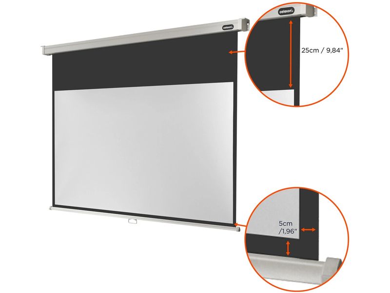 Celexon Rollo-Leinwand Motor Professional 280x158cm 16:9 Leinwand Rollo Professional 280 x 158 cm