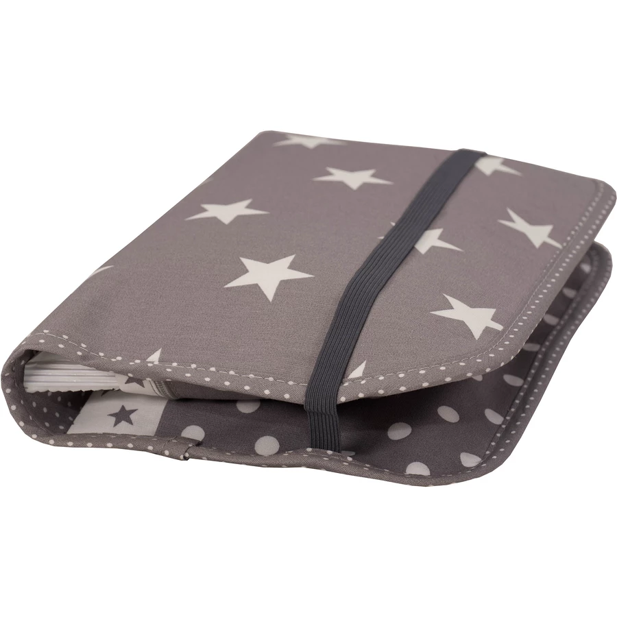 Ullenboom Patchwork Windeltasche - Graue Sterne