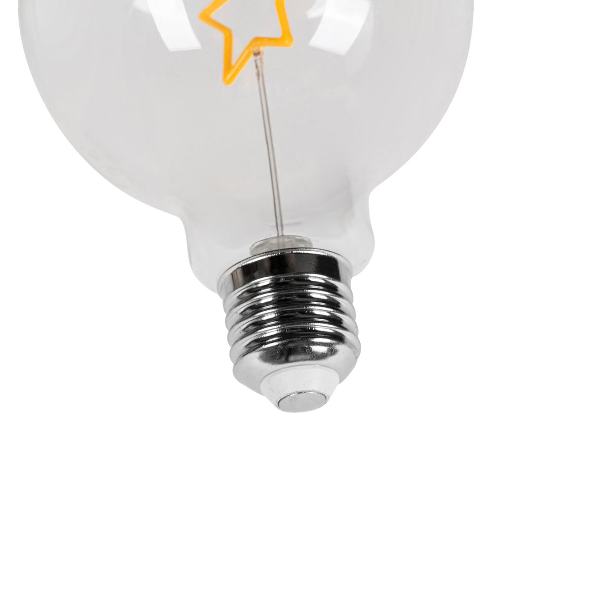 Kerst E27 LED lamp ster filament G95 helder 1.8W 120 lm 2700K