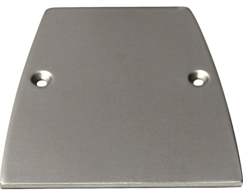 Eindkap voor Pertura Pontos glazen balustrade, zilver, 3x95x105,5 mm