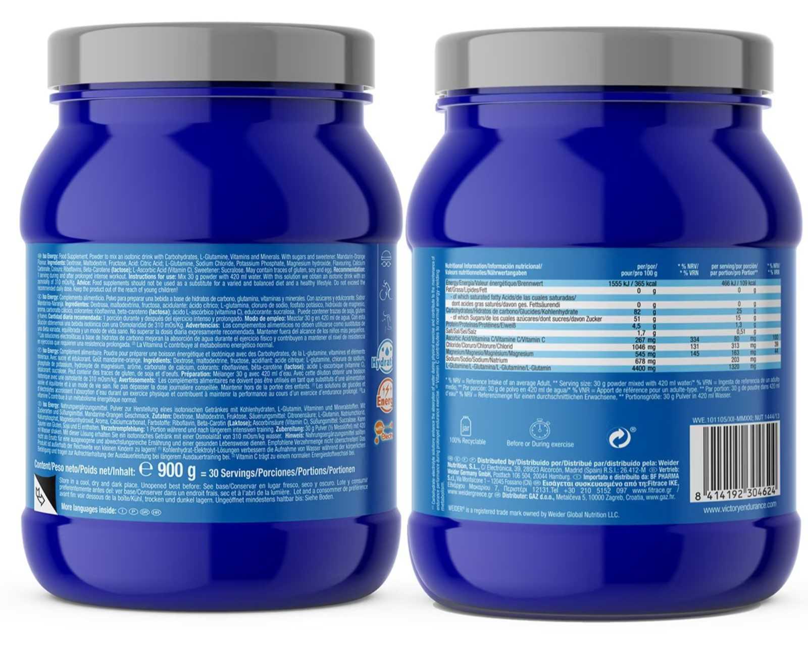 Victory Endurance Iso Energy 900 g