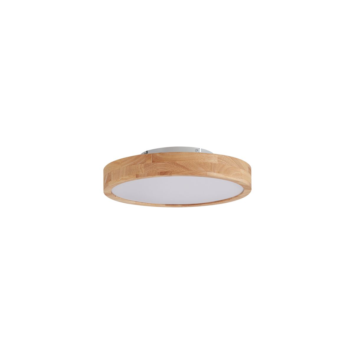 Scandinavische plafondlamp hout 40cm incl. LED dimbaar - Pecker