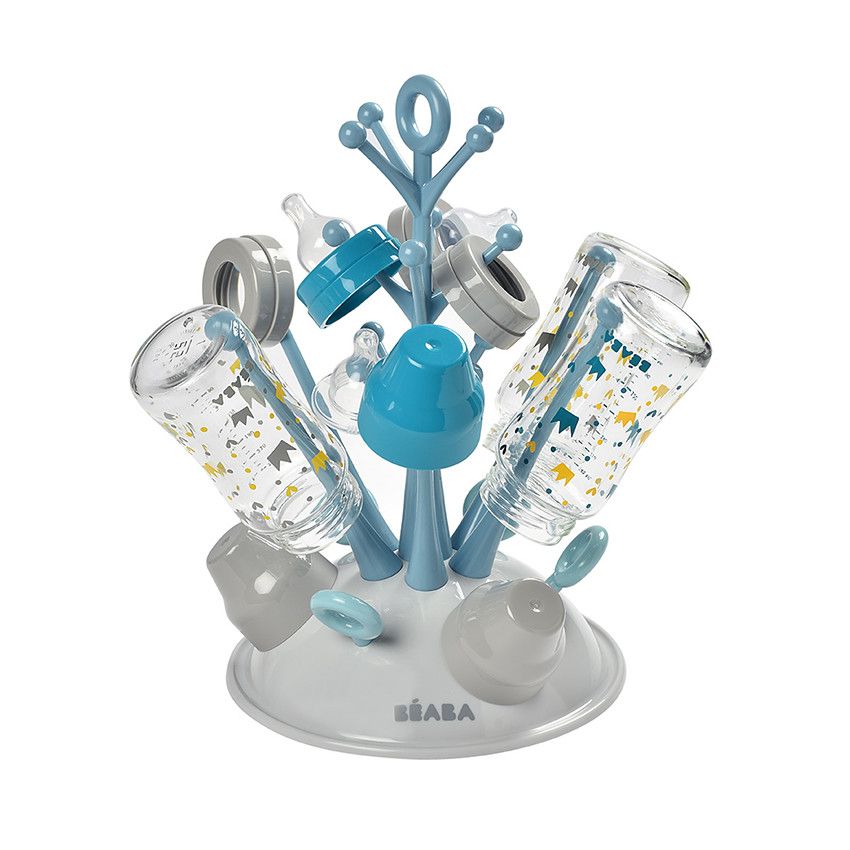 Egoutte-biberons - Bleu - Doré