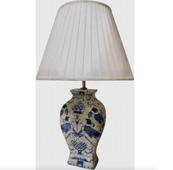 Mycket vackra kinesiska lampor med vit skärm, 55 cm, 2 pack