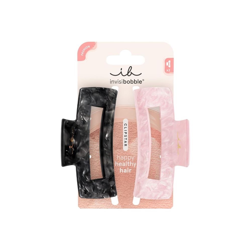 Invisibobble Haarklammer Clipstar<br>2 Stück, Eclipse Glossy