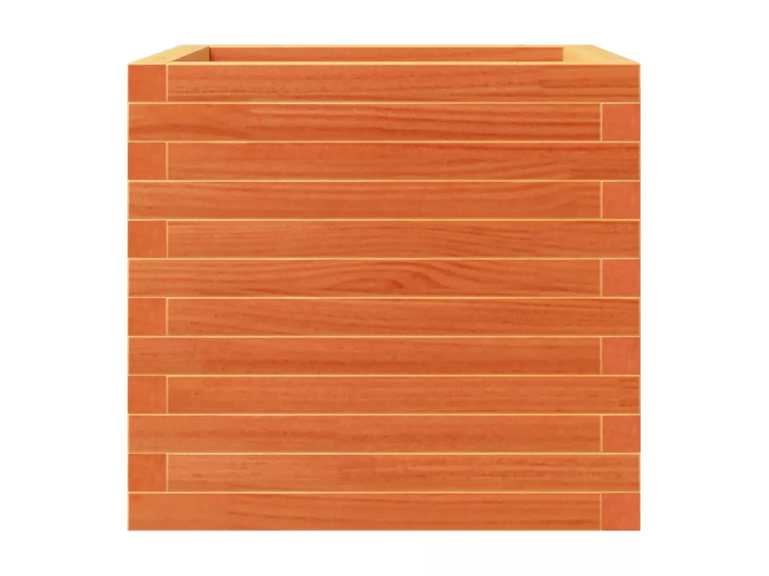 Jardinière bac lit surélevé bois marron 50 x 50 x 46 cm 02_0038460