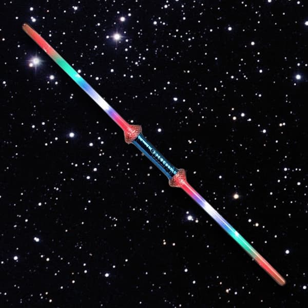 2-Pak - Dobbelt Lyssverd / Sverdf med Laser - 75 cm