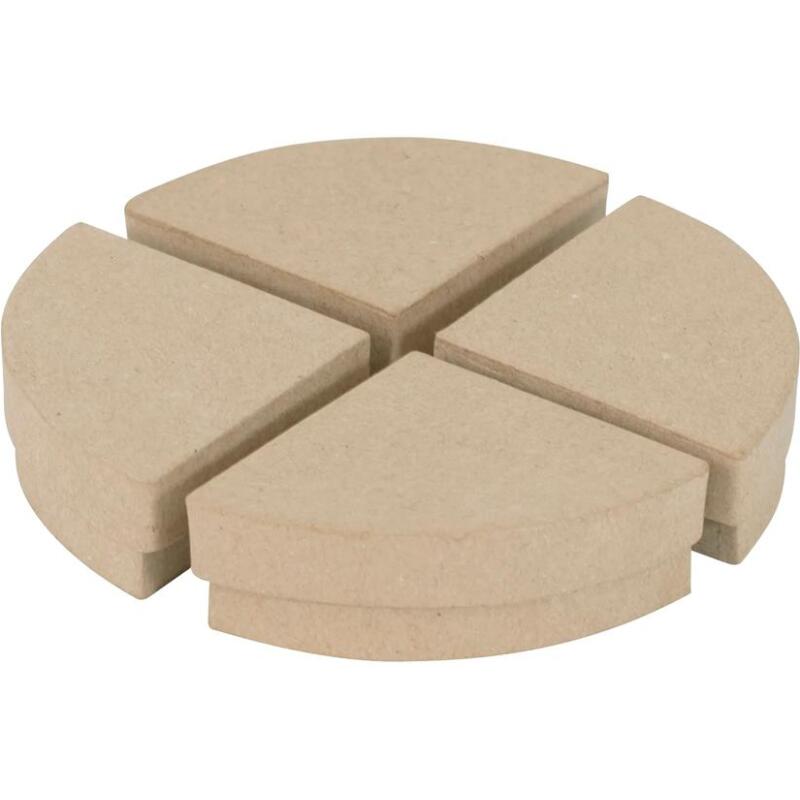 Boîte quart de gâteau - Kraft