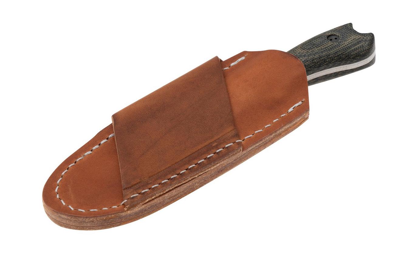 Bradford Knives Guardian 3, CPM-Magnacut High Hardness, Sabre Grind, Stonewashed Finish, 3D Camo Micarta, vaststaand mes
