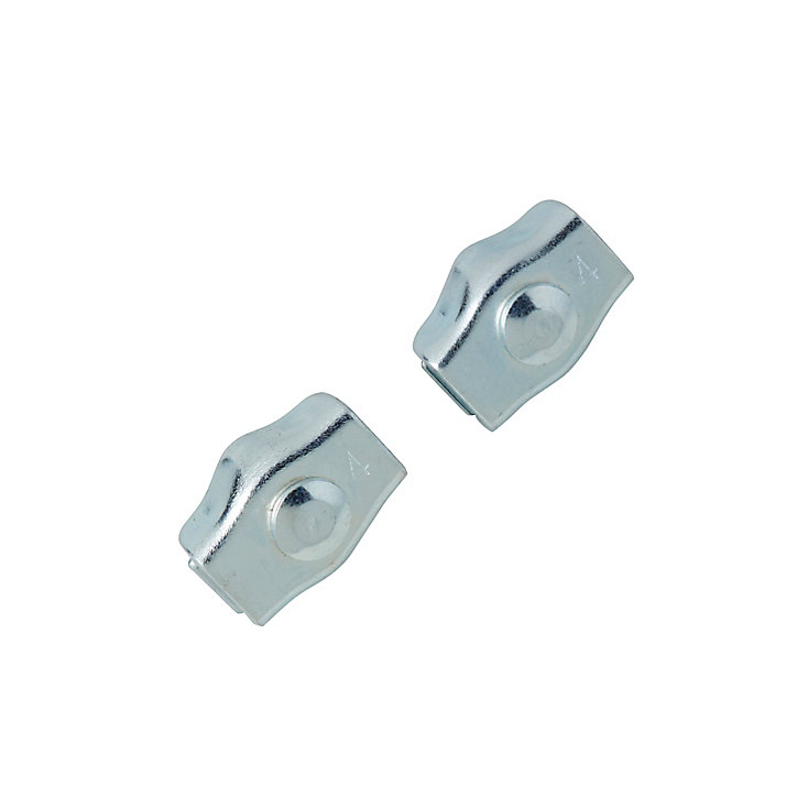 Lot de 2 serre-câbles plats 1 boule pour ø2 mm