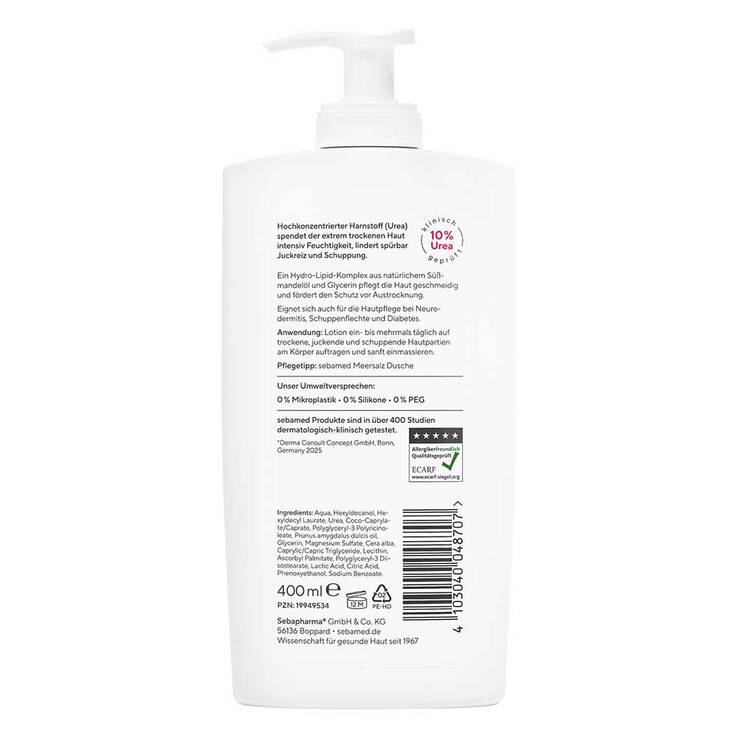 Sebamed Akut Lotion Urea 10% parfumfrei, 400 ml