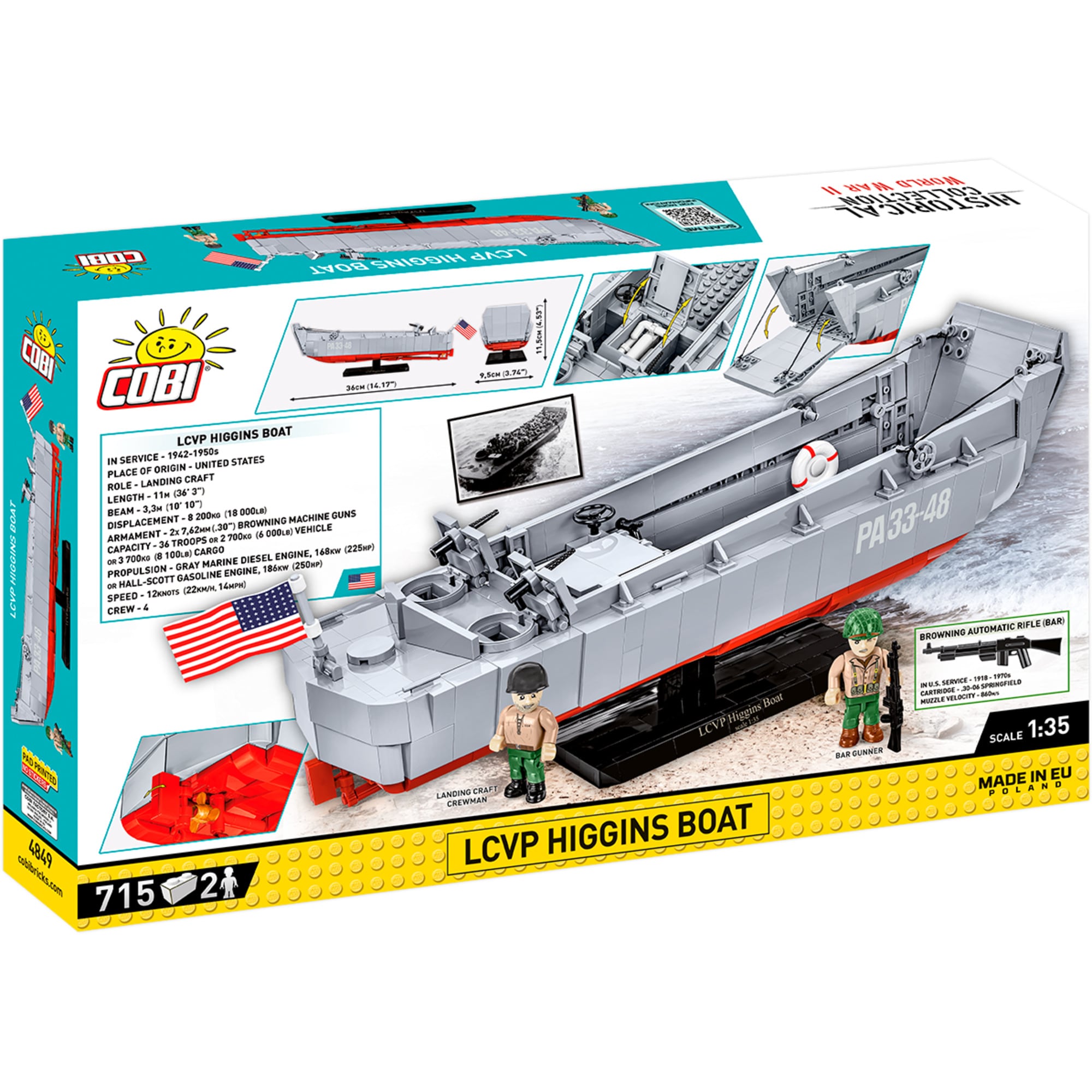 COBI Konstruktionsspielzeug LCVP Higgins Boat