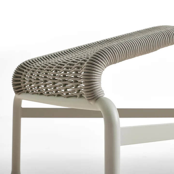 HAY - Palissade Cord Chaise Longue Liegestuhl, anthrazit